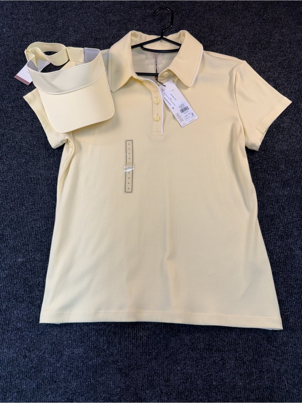 Women’s Pale Yellow Polo Top by Calia